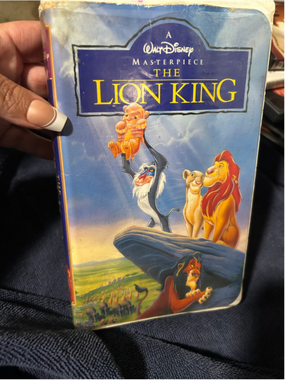 Walt Disney The Lion King VHS Tape One Size Blue Green